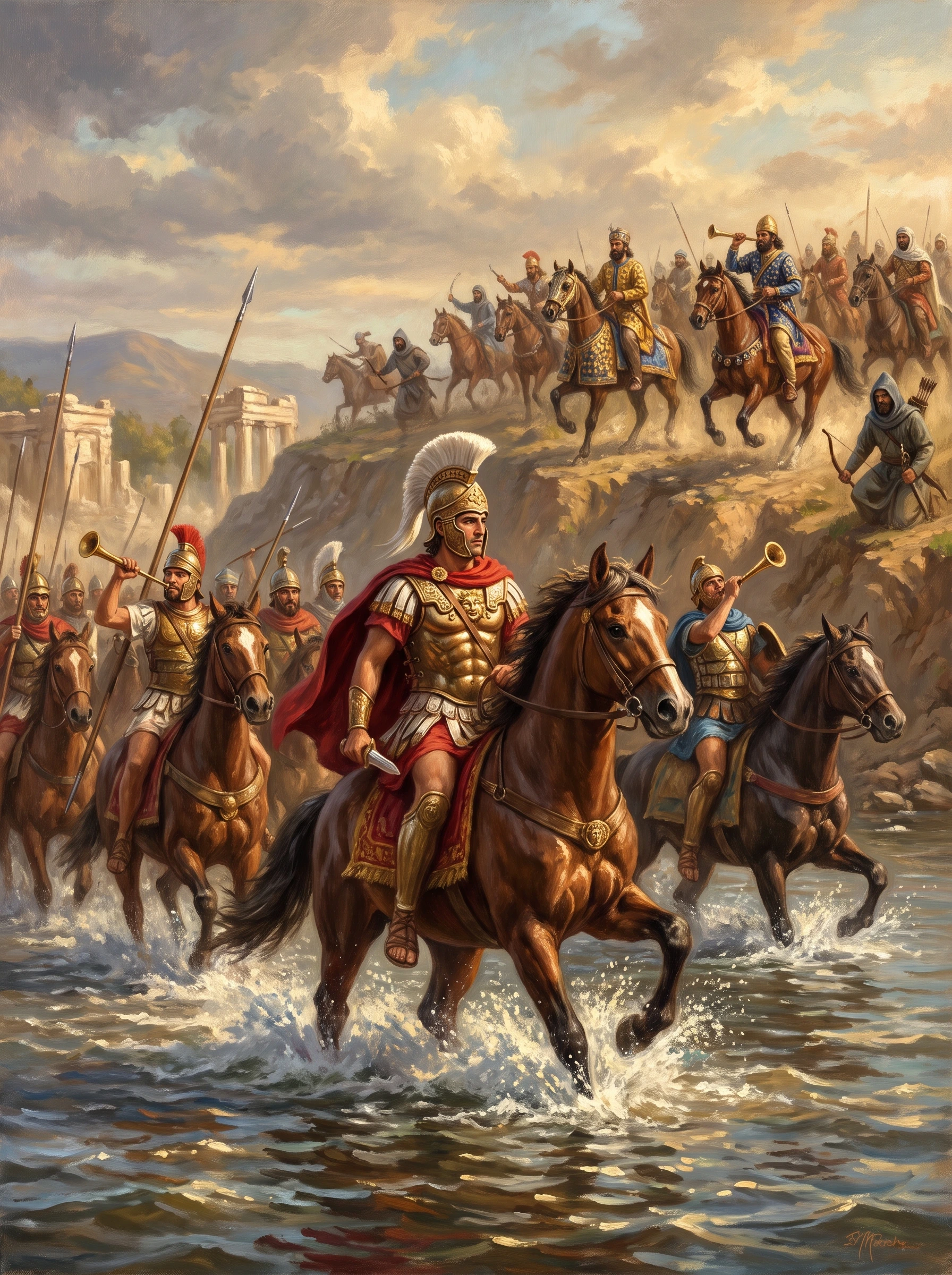 The Young King Crosses to Asia