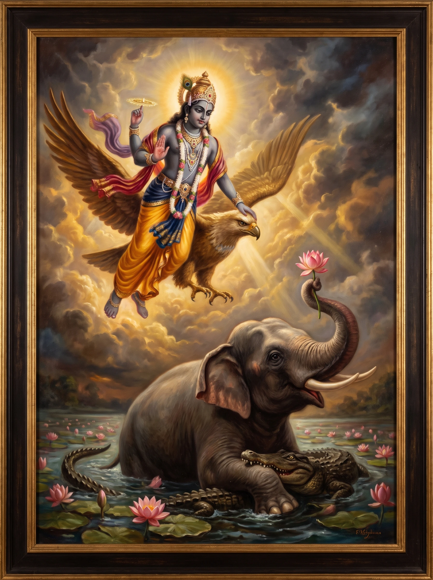Gajendra and the Churning of the Ocean