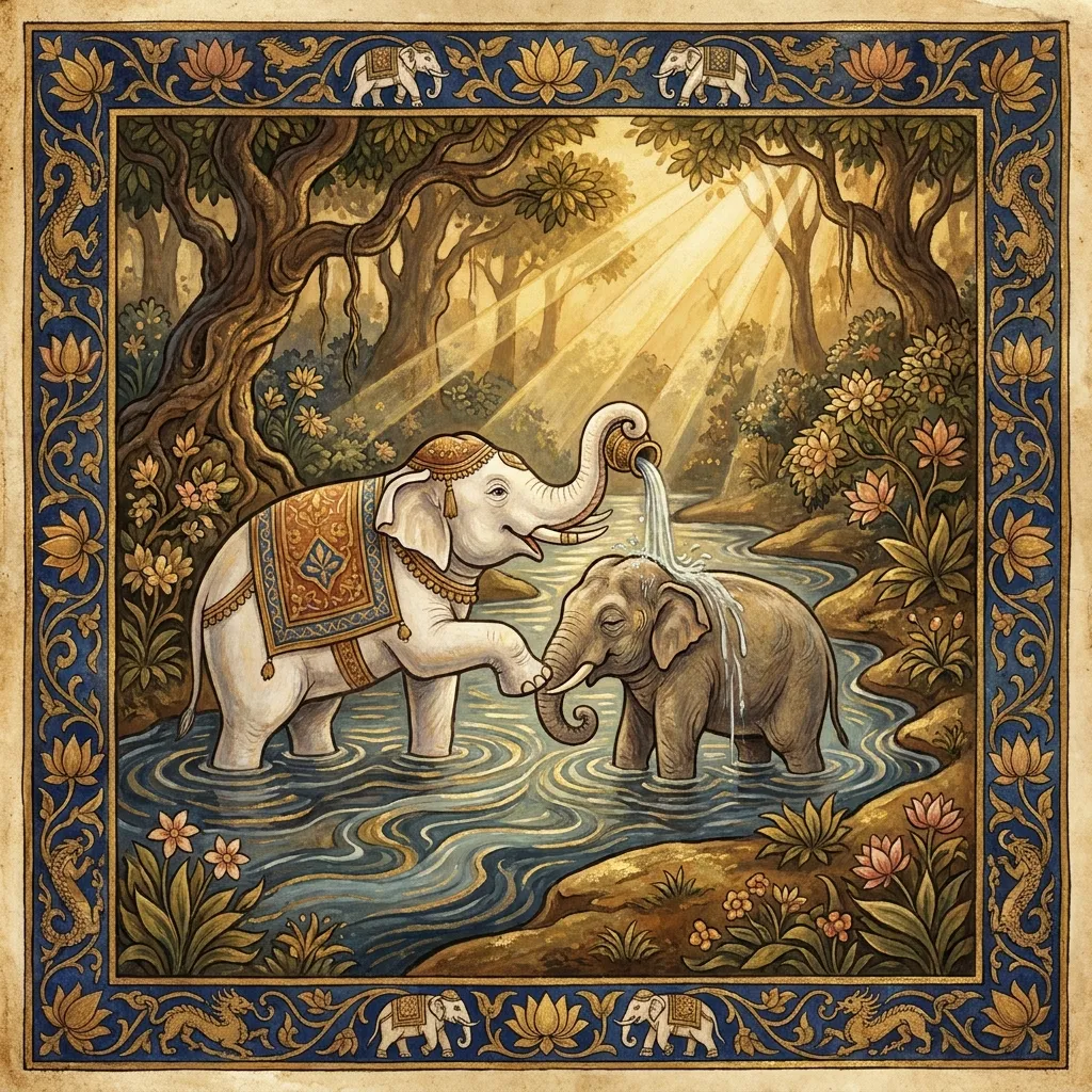 The Elephant Who Carried His Blind Mother