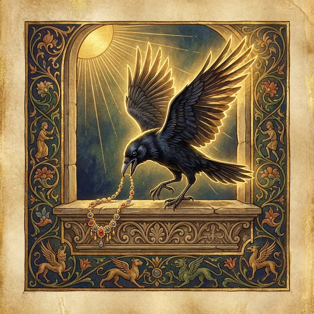 The Crow Who Stole the Golden Chain