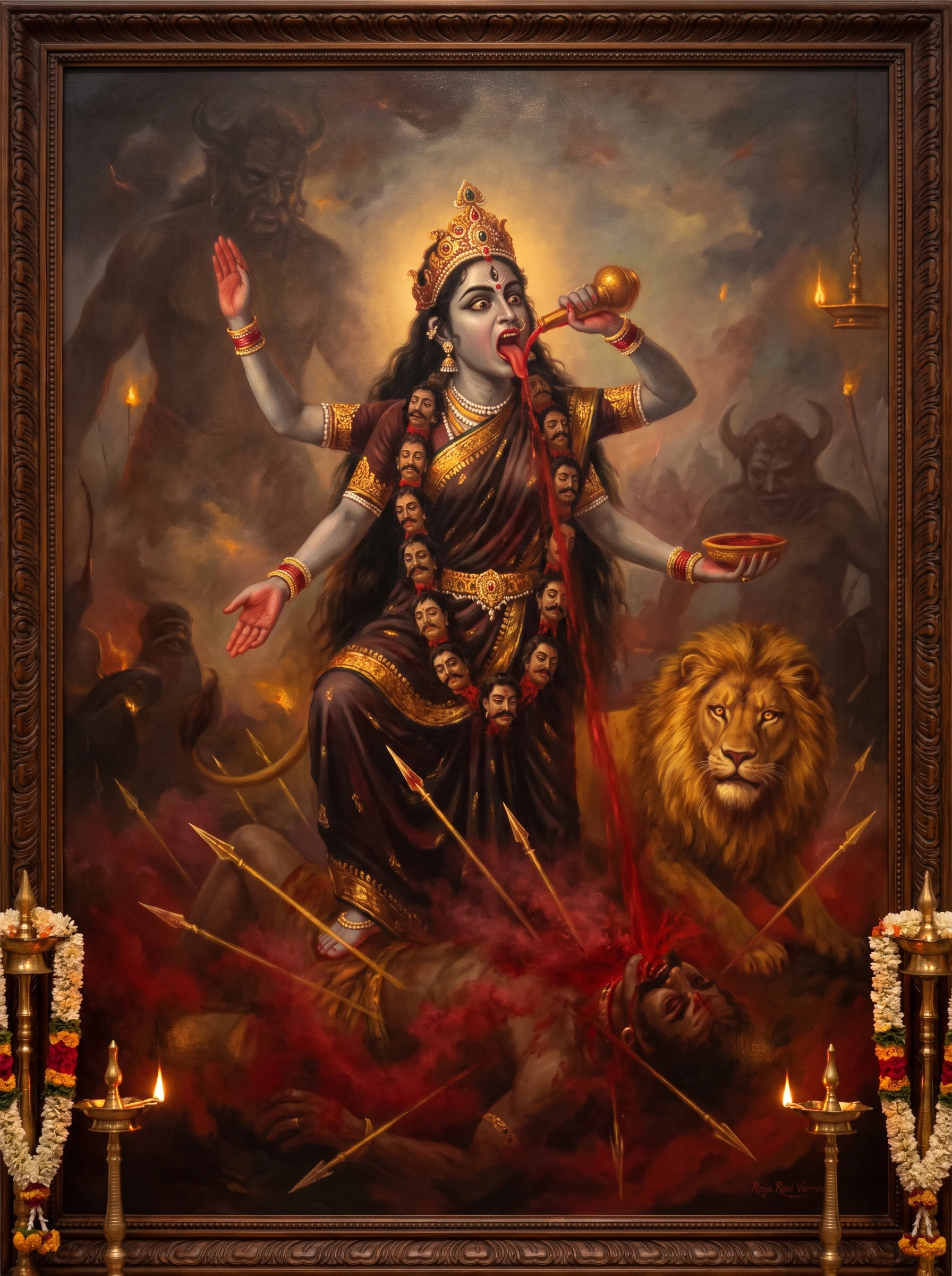 Kali and the Blood-Seed Demon