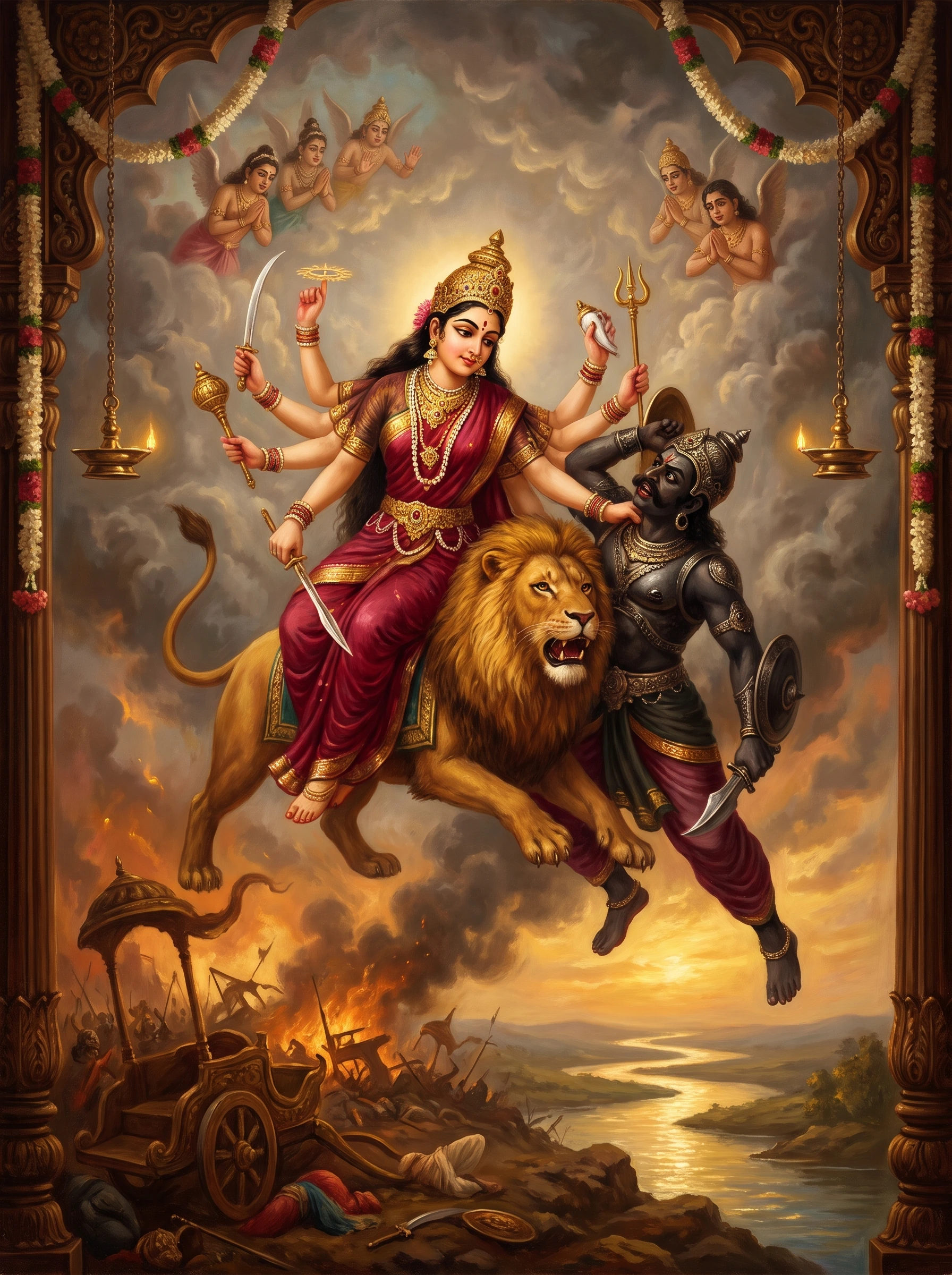 The Fall of Shumbha and the Goddess's Promise