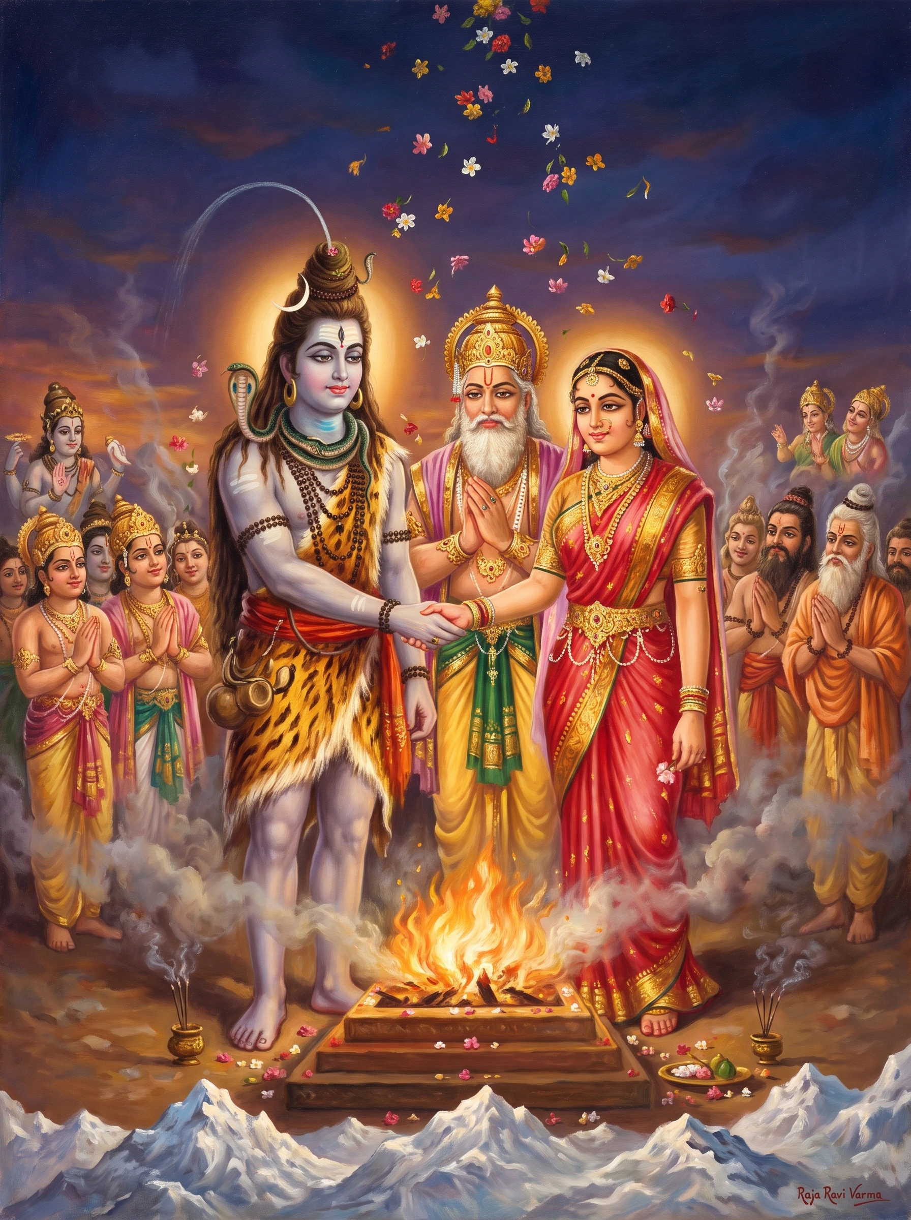 The Marriage of Shiva and Parvati