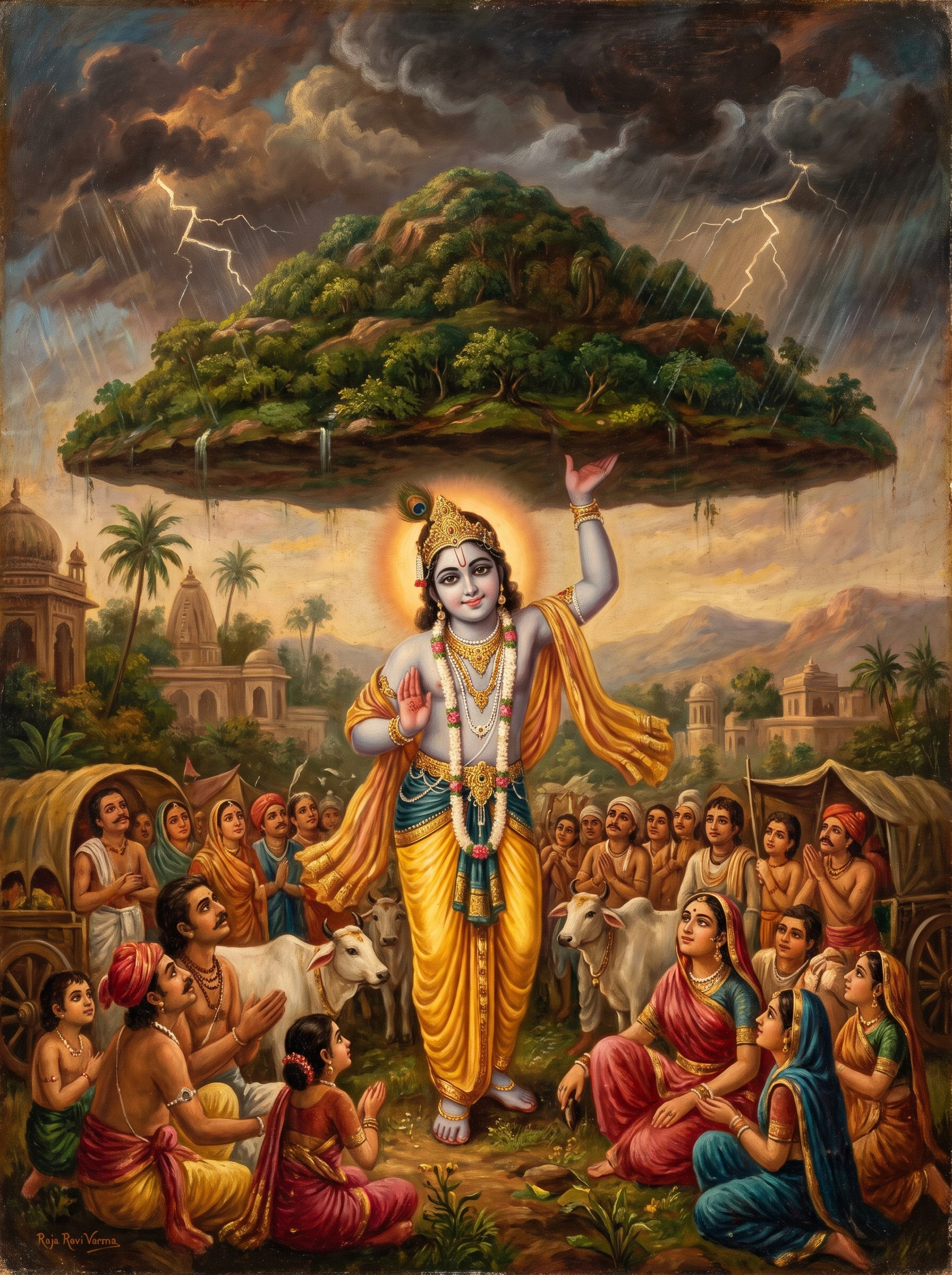 The Lifting of Govardhana