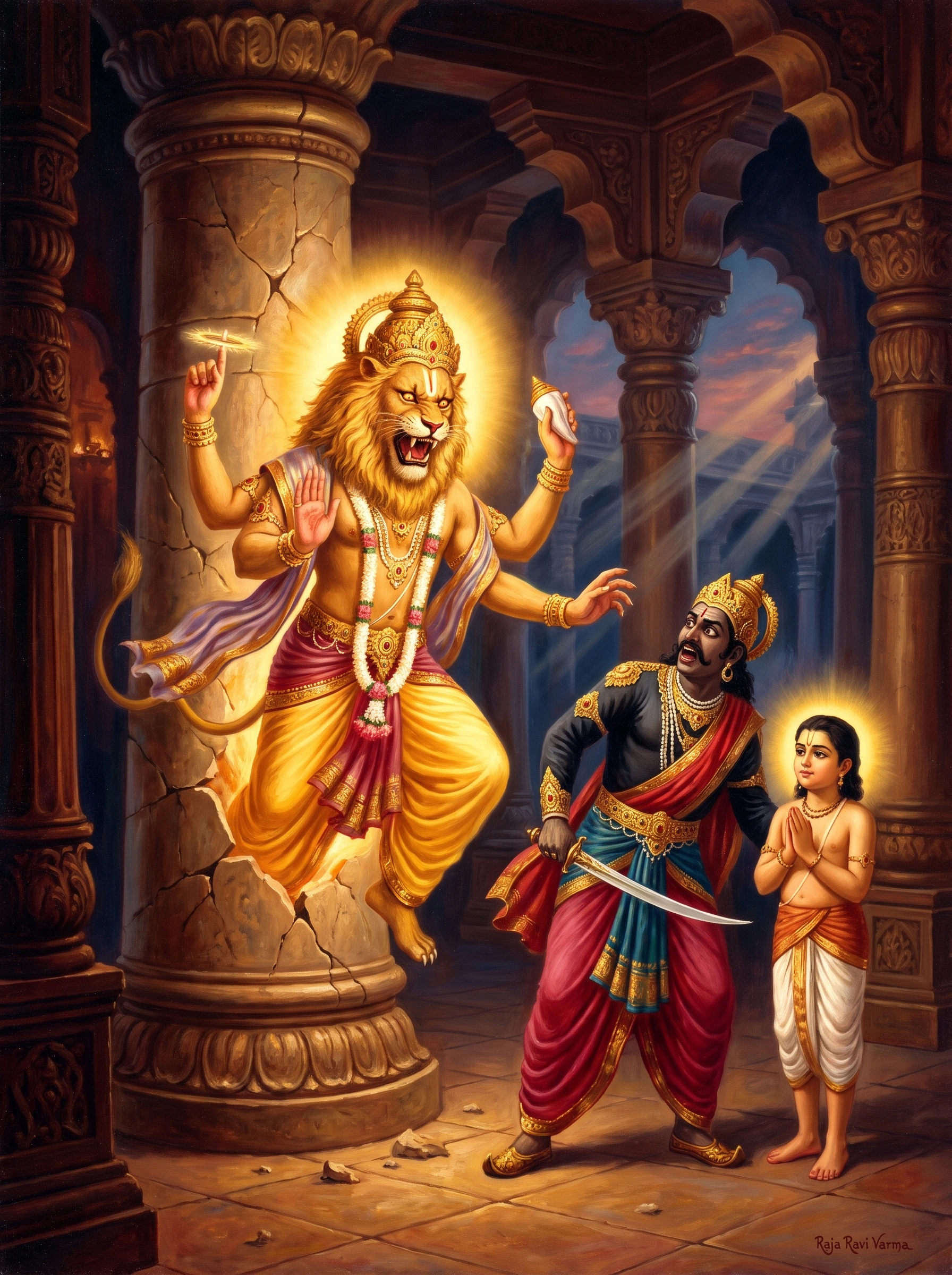 Prahlada and the Man-Lion